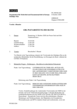 Journal der 1284. Plenarsitzung des Ständigen Rates 