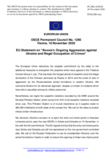 Statement by the German EU Presidency on Russia’s ongoing aggression against Ukraine and illegal occupation of Crimea