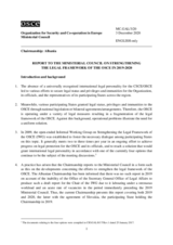 Report on Strengthening the Legal Framework of the OSCE in 2019-2020 Report on Strengthening the Legal Framework of the OSCE in 2019-2020