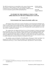 Statement by the German EU Presidency on the situation in and around Nagorno-Karabakh