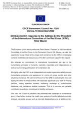 Statement by the German EU Presidency in response to the address by the President of the International Committee of the Red Cross, Mr. P. Maurer