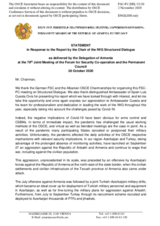 Statement by the Delegation of Armenia on the Structured Dialogue