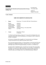 Journal der 1288. Plenarsitzung des Ständigen Rates 