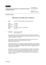 Giornale della 1288a Seduta plenaria del Consiglio permanente