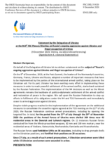 Statement by the Delegation of Ukraine on the situation in and around Ukraine