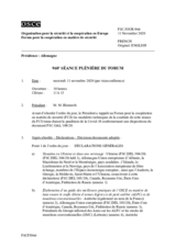Journal de la 960ème séance plénière du Forum