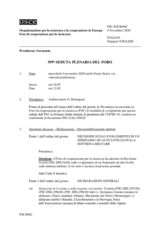 Giornale della 959a Seduta plenaria del Foro di cooperazione per la sicurezza