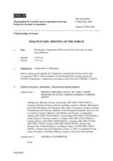 Journal of the 953rd Plenary Meeting of the Forum for Security Co-operation