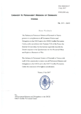 Response by the Delegation of Denmark to the Questionnaire on Anti-Personnel Mines and Explosive Remnants of War