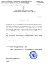 Information Exchange by the Delegation of Estonia on Conventional Arms Transfer