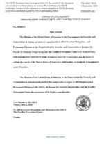 Response by the Delegation of the United States of America to the Questionnaire on Participating States’ Policy and/or National Practices and Procedures for the Export of Conventional Arms and Related Technology