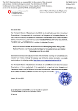 Information Exchange by the Delegation of Switzerland on Conventional Arms Transfer