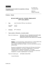 Journal de la 1293ème séance spéciale du Conseil permanent
