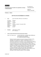 Journal de la 1295ème séance plénière du Conseil