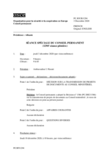 Journal de la 1294ème séance spéciale du Conseil permanent