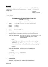Journal der 1294. Sondersitzung des Ständigen Rates