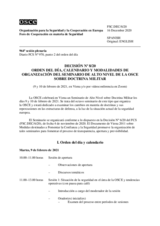 Decisión Nº 8/20 del Foro de Cooperación en materia de Seguridad