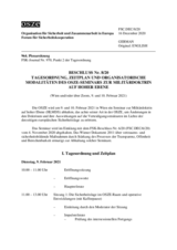 Beschluss Nr. 8/20 des Forums für Sicherheitskooperation