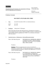 Giornale della 964a Seduta plenaria del Foro di cooperazione per la sicurezza