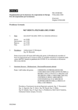 Giornale della 963a Seduta plenaria del Foro di cooperazione per la sicurezza