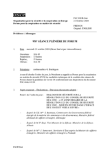 Journal de la 958ème séance plénière du Forum