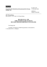 Beschluss Nr. 1399 des Ständigen Rates