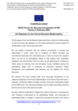 Statement by the Portuguese EU Presidency in response to the presentations by Mr. B. Turner, Colonel S. M. Babusch, and by Mr. I. Anthony