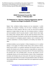 Statement by the Portuguese EU Presidency on Russia’s ongoing aggression against Ukraine and illegal occupation of Crimea