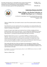 Statement by the Delegation of the United States of America in response to the statement by the Delegation of the Russian Federation 