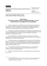 Erklärung zur Rolle der Jugend und ihrem Beitrag zu den Bemühungen um Frieden und Sicherheit