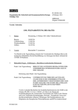 Journal der 1301. Plenarsitzung des Ständigen Rates 