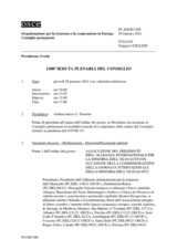 Giornale della 1300a Seduta plenaria del Consiglio permanente