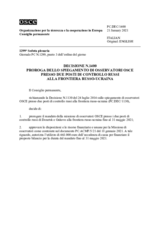 Decisione N.1400 del Consiglio permanente