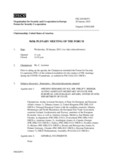 Journal of the 965th Plenary Meeting of the Forum for Security Co-operation