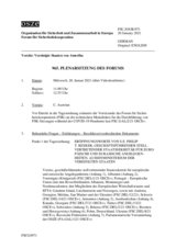 Journal der 965. Plenarsitzung des Forums