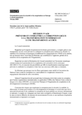 Decision No.6/20 - PREVENTING AND COMBATING CORRUPTION THROUGH DIGITALIZATION AND INCREASED TRANSPARENCY