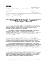 Document No.1/20 - DECLARATION ON STRENGTHENING CO-OPERATION IN COUNTERING TRANSNATIONAL ORGANIZED CRIME