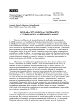 Document No.2/20 - DECLARATION ON CO-OPERATION WITH THE OSCE ASIAN PARTNERS