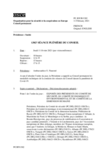 Journal de la 1302ème séance plénière du Conseil