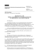 Beschluss Nr. 1387 des Ständigen Rates