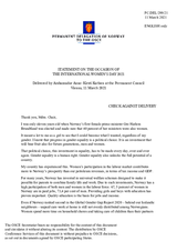 Statement by the Delegation of Norway on the International Women’s Day