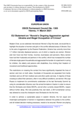 Statement by the Portuguese EU Presidency on Russia’s ongoing aggression against Ukraine and illegal occupation of Crimea