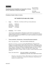 Diario de la 967ª Sesión plenaria del Foro de Cooperación en materia de Seguridad