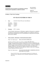Journal de la 967ème séance plénière du Forum