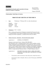 Journal of the 968th Plenary Meeting of the Forum for Security Co-operation