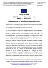 Statement by the Portuguese EU Presidency on recent developments in Belarus