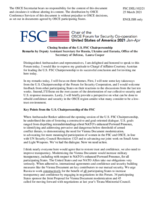 Remarks by Ms. L. Cooper, Deputy Assistant Secretary of Defense for Russia, Ukraine and Eurasia, Office of the Under Secretary of Defense for Policy, United States Department of Defense