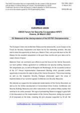 Statement by the Portuguese EU Presidency in response to the remarks by Ms. L. Cooper, and by Mr. R. Hudson
