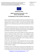 Statement by the Portuguese EU Presidency on Earth Day, observed on 22 April 2021