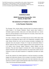 Statement by the Portuguese EU Presidency on freedom of the media in the Russian Federation